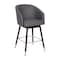 Flash Furniture 26" Gray LeatherSoft Counter Stool with Wood Legs AY-1928-26-GY-GG - alternate 4